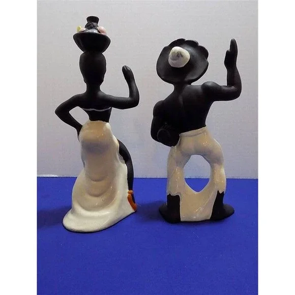 Vintage Calypso Caribbean Latin Dancer Drumer Figurine